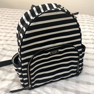 Striped Kate Spade backpack in amazing condition. Hardly used